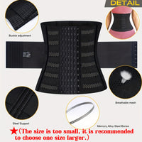 1pc Breathable Polyester Waist Cincher for Women - Medium Control Posture Improvement Shapewear with Adjustable Closure, Knit Fabric Weave, Hand Washable - 1pc