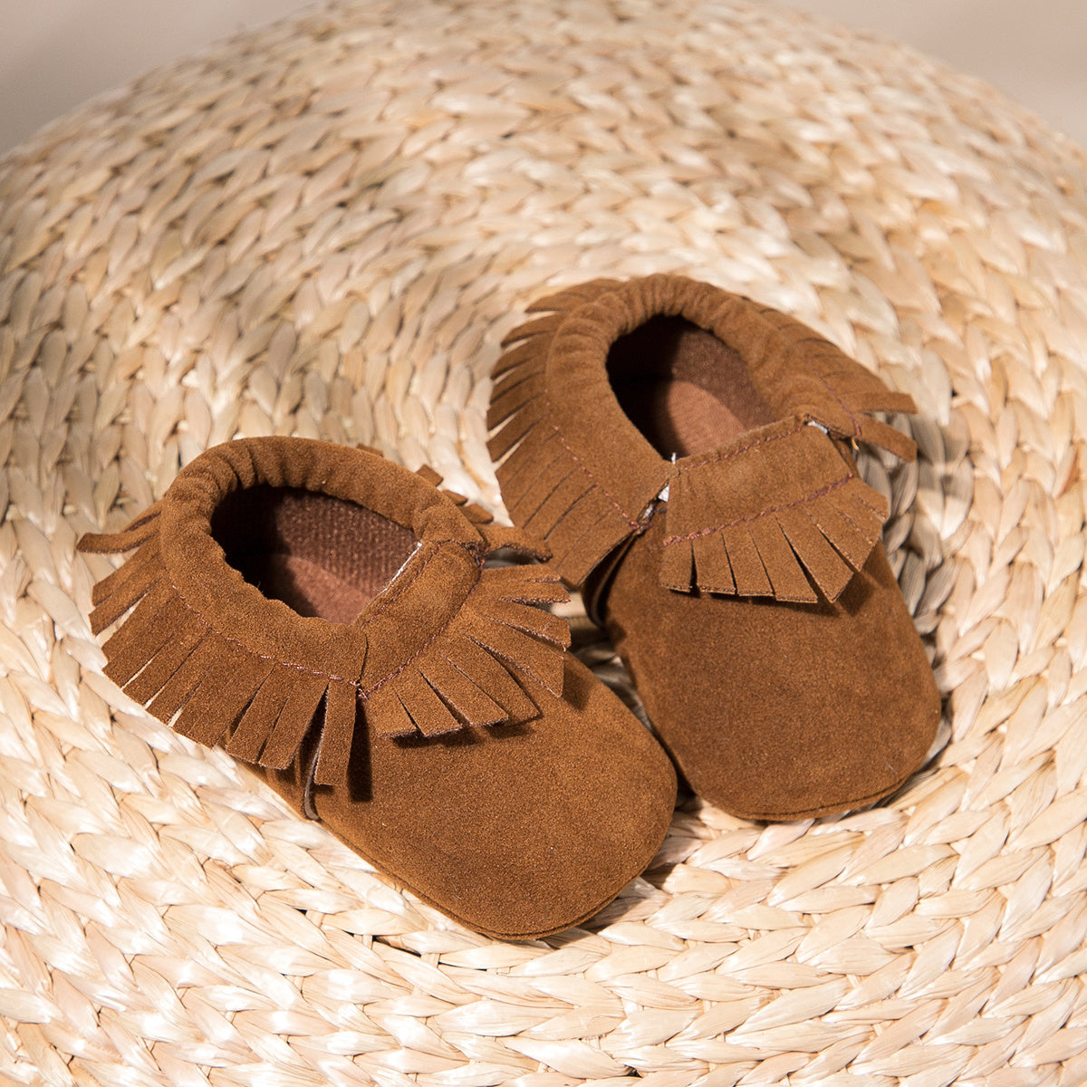 Adorable Tassel Moccasin Shoes for Baby Girls - Soft Sole, Lightweight