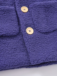 JOMAKE Girls' Winter Coat - Pastel Pink & Ombre Jacket with Button Front Closure, Soft Fleece-Lined Lapel Collar, Non-Stretchy Fabric for Everyday & Formal Events, Long Sleeve Casual Outerwear for School, Travel - Cute Korean