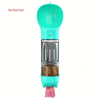3 In 1 Portable Dog Water Bottle, Multifunctional Leak-Proof Pet Water Bottles With Food Container And Litter Shovel Design For Walking And Travel