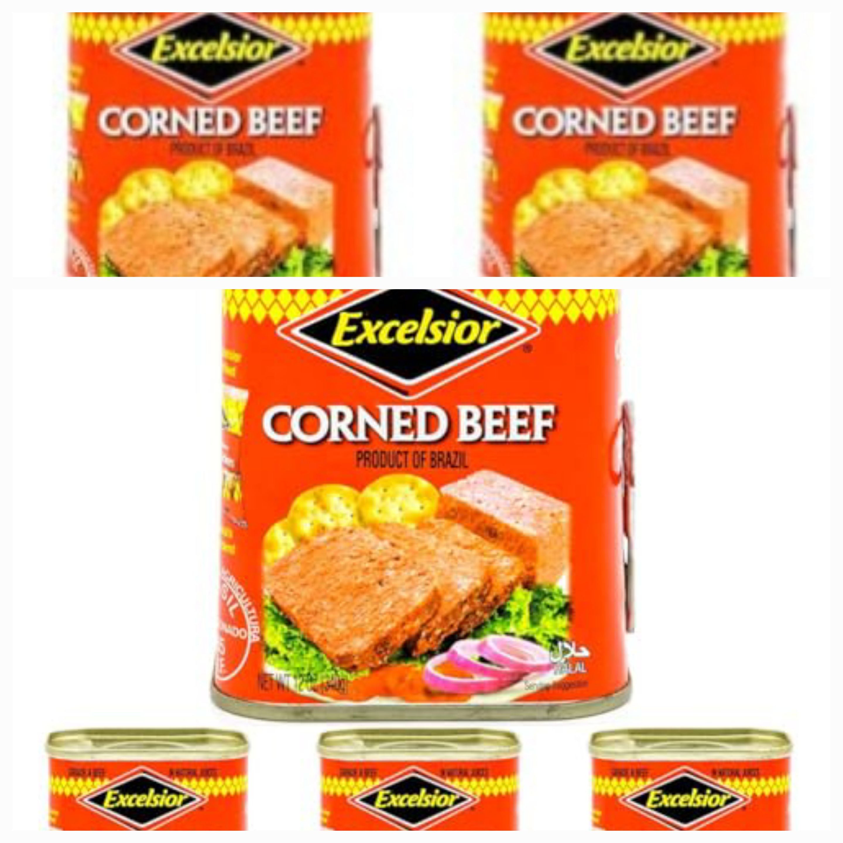 EXCELSIOR Corned Beef in Natural Juices, 12 Ounce (Pack of 6)
