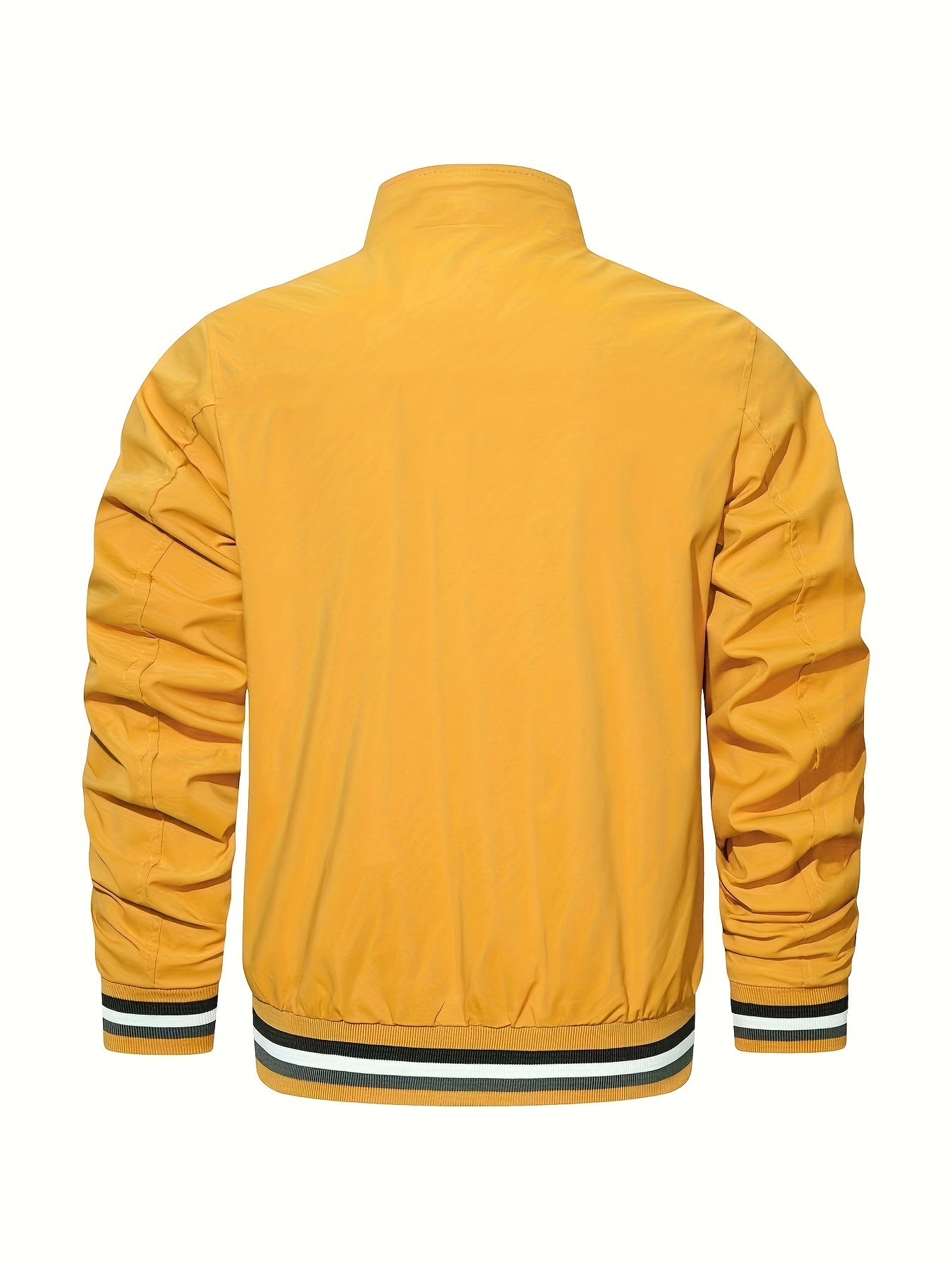 Men's Casual Baseball Jacket Coat Regular Fit College Hipster Windbreaker For Spring Autumn