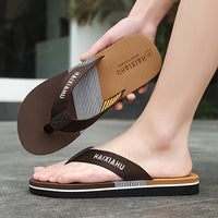 [New Style Men's Sandals] Summer New Style Men's Sandals | Wear-Resistant Beach Casual Slip-On Flip-Flops with Soft Sole for Outdoor Fashion