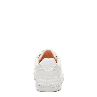 Rocket Dog womens Cheery Canvas Cotton Sneaker, White, 8.5 US