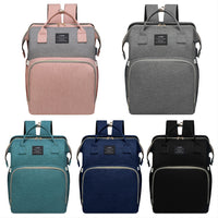 Lamroro Moire Diaper Bag Backpack, Soft Shell, Multifunctional, Large Capacity, Travel Backpack with Changing Station, Sunshade, Breathable Mosquito Net, Zipper Closure, Mixed Color, Polyester Fiber, with Utility Pocket, for