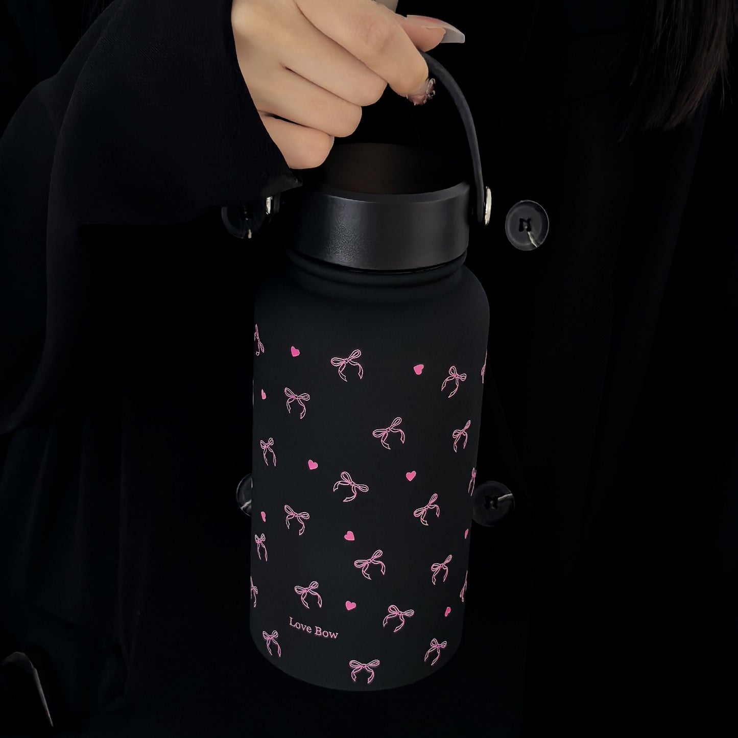 22oz 650ml Insulated Stainless Steel Water Bottle - Sports Water Bottles with Silicone Coating, Double-Wall Thermal Insulation, Leak-Proof Design, Carrying Handle, and Thermal Coffee Cup Function - Ideal for Outdoor Enthusias