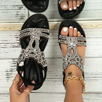 Shui Zuan Cool Sandals Women's 2023 New Plus Size Summer Slope With Fashion Lady Bohemian Fairy Wind With Skirt Shoes