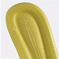 Men's Trendy Letter Print Open Toe Breathable Slippers, Comfy Non Slip Casual Soft Sole EVA Slides, Men's Footwear