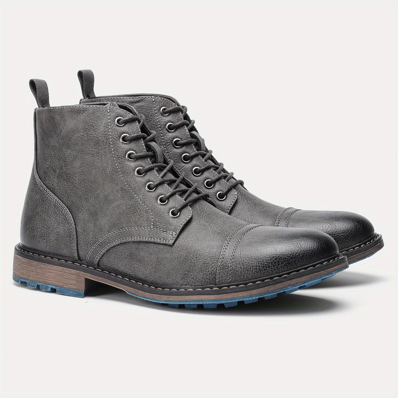 Men's Oxford Boots Cap Toe Ankle Boots Outdoor Formal Dress Shoes For Mega Mart Center Men's Oxford Boots Cap Toe Ankle Boots Outdoor Formal Dress Shoes For Mega Mart Center