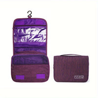 Large Capacity Travel & Business Makeup Organizer Bag - Durable Polyester, Wet & Dry Separation Design, Multiple Compartments for Cosmetics, Toiletries, And Accessories, Ideal for And Women, Travel Organizer|Sleek Organizer|D