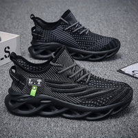 Breathable Men's Blade Sneakers - Lightweight Non-Slip Sport Shoes for Running, Walking, and Training