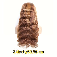 250% Density Ultra-Lush Honey Blonde Body Wave Wig - 13x6x1 T-Part Remy Human Hair with Pre-Plucked Natural Hairline & Baby Hair