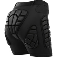 Four Seasons High Stretch Polyester Knit Fabric 3D Padded Shorts for Ice Hockey, Snowboarding, Gymnastics, Roller Skating - Moisture Wicking, Flexible, Regular Fit