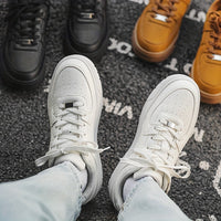 Men's Skate Shoes With Good Grip, Breathable Lace-up Sneakers, Men's Footwear