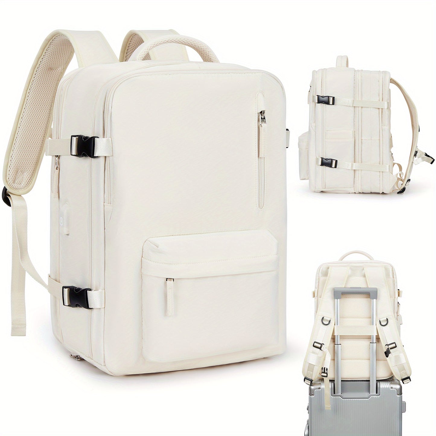 Large Capacity Multifunctional Leisure Backpack for Travel, with Dry Wet Separation Layer and Independent Shoe Compartment, and Anti-Theft Zipper Pocket, Lightweight and Portable, Suitable for Trave