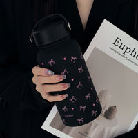 22oz 650ml Insulated Stainless Steel Water Bottle - Sports Water Bottles with Silicone Coating, Double-Wall Thermal Insulation, Leak-Proof Design, Carrying Handle, and Thermal Coffee Cup Function - Ideal for Outdoor Enthusias