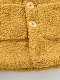 JOMAKE Girls' Winter Coat - Pastel Pink & Ombre Jacket with Button Front Closure, Soft Fleece-Lined Lapel Collar, Non-Stretchy Fabric for Everyday & Formal Events, Long Sleeve Casual Outerwear for School, Travel - Cute Korean