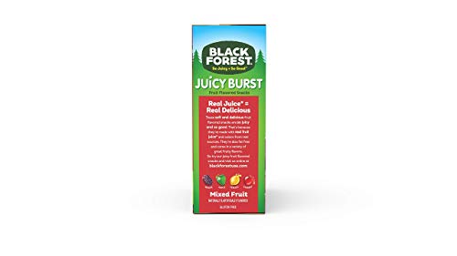 Black Forest Juicy Burst Fruit Snacks, Mixed Fruit Flavors, 0.8 Ounce Pouches (40 Count)