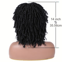 Dreadlock Wig Short Braided Wigs For Women And Man Afro Bob Black Crochet Twist Hair Dreadlocks Wigs Synthetic Wig Layered Breathable Faux Locs Braids Afro Wigs For Women