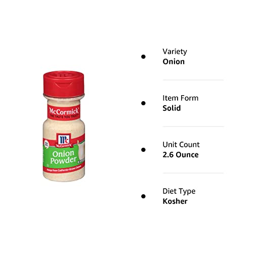 McCormick Onion Powder, 2.62 Oz