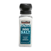 Kirkland Signature Sea Salt, Grinder with Refill, 13 Ounce (2 Count)