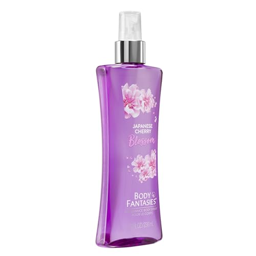 Body Fantasies Signature Fragrance Body Spray, Japanese Cherry Blossom, 8 Fluid Ounce, RED,Parfums De Coeur