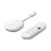 Chromecast with Google TV (HD) - Streaming Stick Entertainment on Your TV with Voice Search - Watch Movies, Shows, and Live TV in 1080p HD - Snow + Accessories