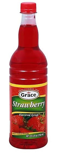 GRACE STRAWBERRY SYRUP 25.5 OZ