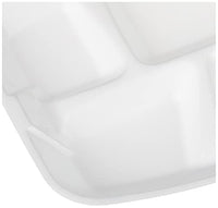 Hefty Everyday Soak-Proof Foam Compartment Tray, White, 9 x 11 Inch, 40 Count (Pack of 6) 240 Total