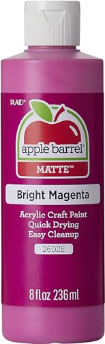Apple Barrel Acrylic Paint in Assorted Colors (8 oz), K2602 Bright Magenta