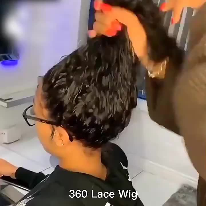 Doheroine Deep Wave 360 HD Lace Wig - 180% Density with Pre-Plucked Baby Hair for a Natural, Voluminous Look