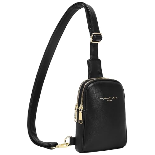 INICAT Travel Small Sling Bag Crossbody Bags Gifts for Women(Black)