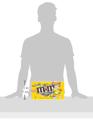 M&M'S Peanut Chocolate Candy Sharing Size Pouch 3.27 Ounce (Pack of 24)