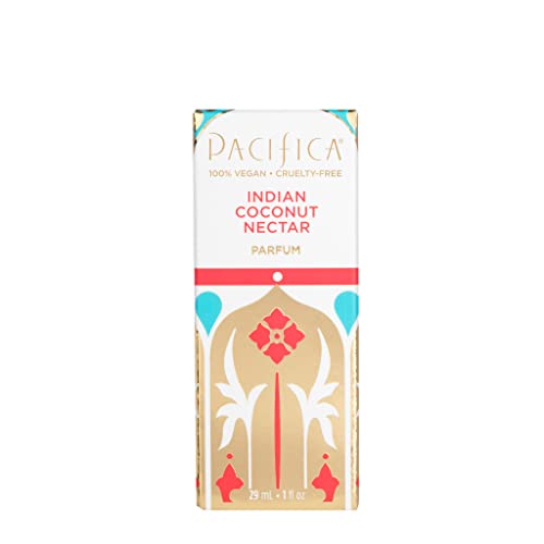 Pacifica Beauty, Indian Coconut Nectar Spray Clean Fragrance Perfume, Made with Natural & Essential Oils, Fresh and Warm Vanilla Scent, Vegan + Cruelty Free, Phthalate-Free, Paraben-Free