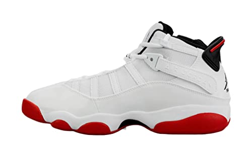 Nike Jordan Men's 6 Rings Basketball Shoes 322992-012 White/University Red 11