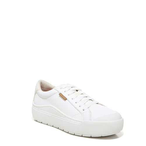 Dr. Scholl's Shoes Womens Time Off Platform Slip On Fashion Sneaker,White Smooth,8