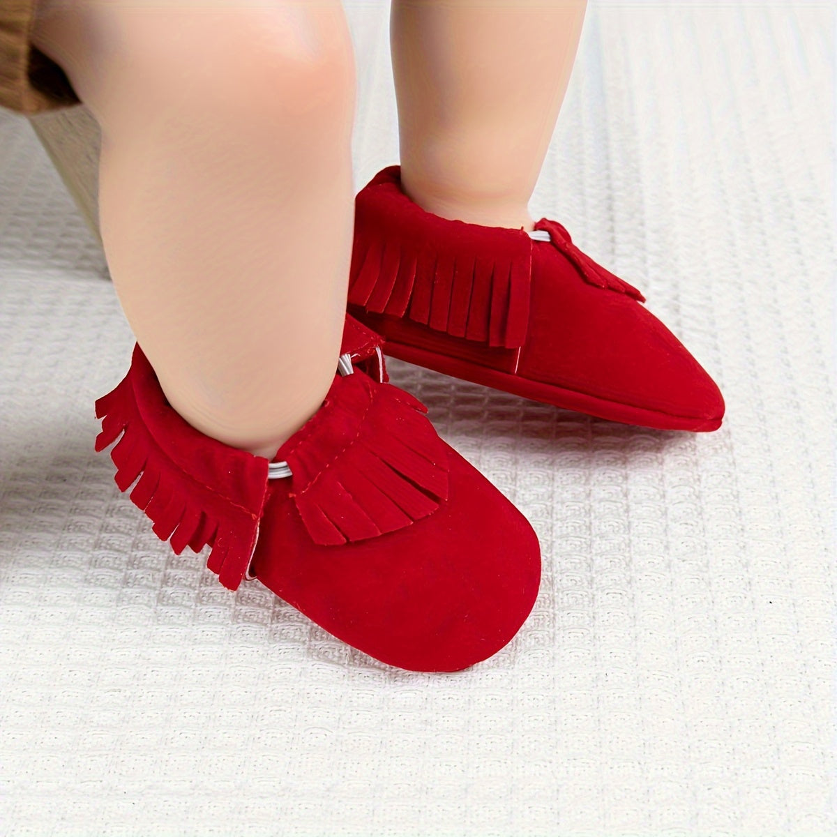 Adorable Tassel Moccasin Shoes for Baby Girls - Soft Sole, Lightweight