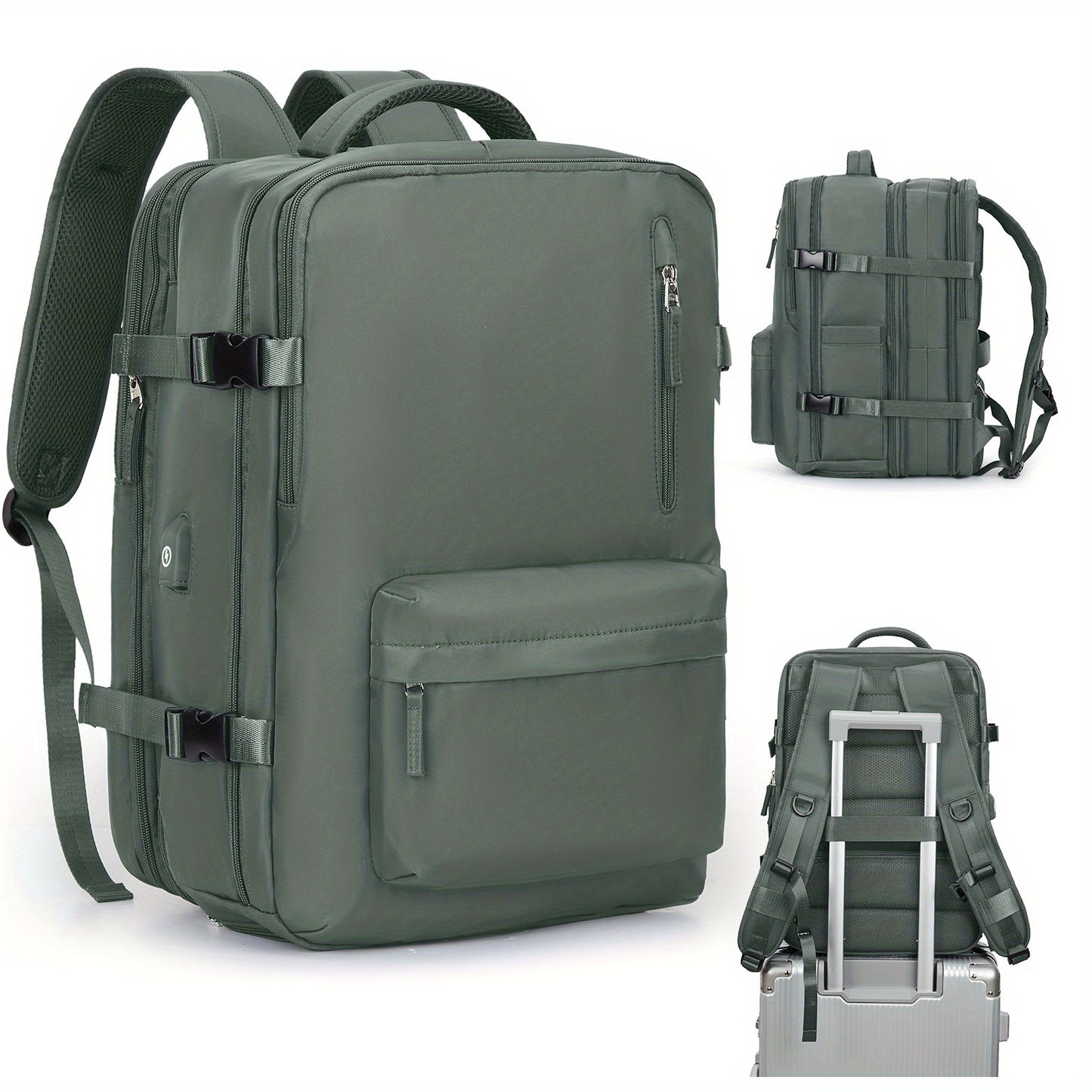 Large Capacity Multifunctional Leisure Backpack for Travel, with Dry Wet Separation Layer and Independent Shoe Compartment, and Anti-Theft Zipper Pocket, Lightweight and Portable, Suitable for Trave