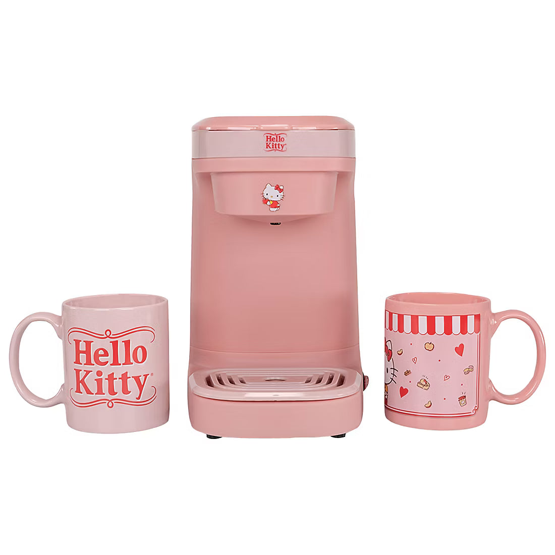 Uncanny Brands Hello Kitty Single Cup Coffee Maker Gift Set with 2 Mugs