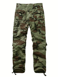 Mens Trendy Camouflage Cargo Pants - Durable & Comfortable with Spacious Flap Pockets - Perfect for Outdoor, Work & Streetwear - Hiphop Inspired Loose Fit Style