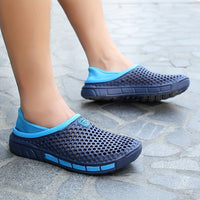 Men's Breathable Slip On Sandals, Comfy Non Slip Anti Odor EVA Summer Beach Walking Shoes, Men's Footwear