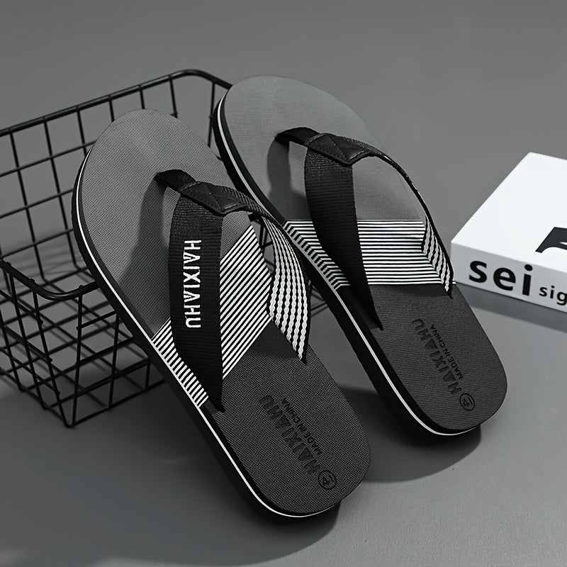 [New Style Men's Sandals] Summer New Style Men's Sandals | Wear-Resistant Beach Casual Slip-On Flip-Flops with Soft Sole for Outdoor Fashion