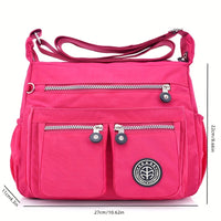 Women's Single Shoulder Crossbody Bag Lightweight Nylon Cloth Bag Casual Women's Bag