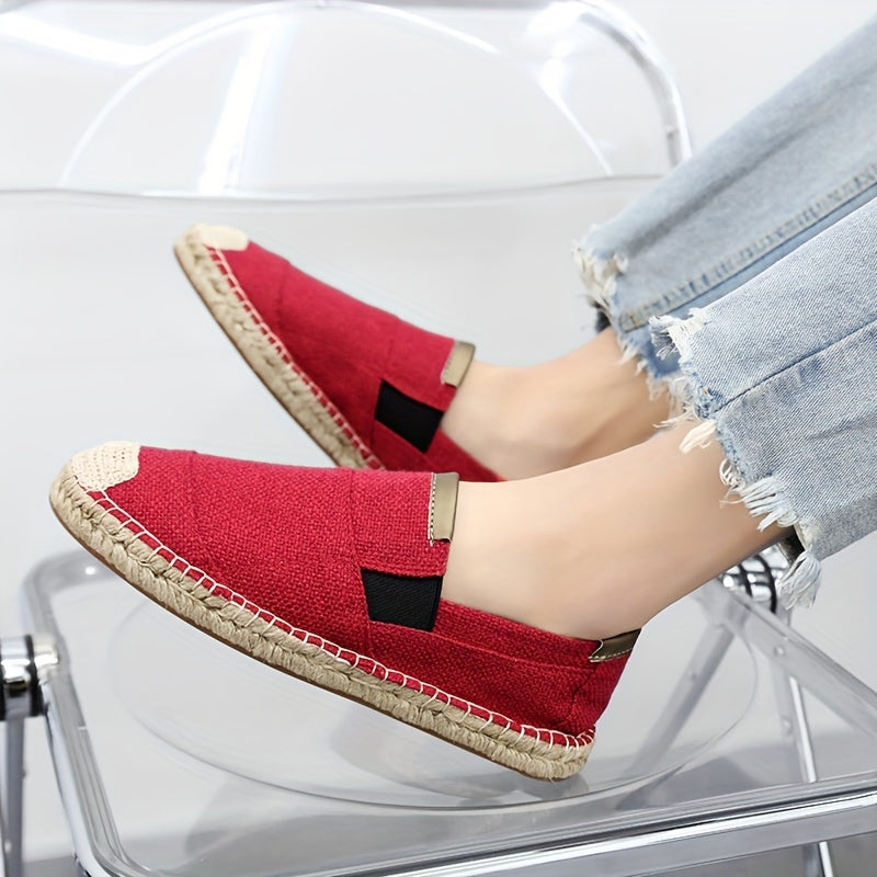 Men's Solid Color Simple Style Breathable Slip On Walking Shoes, Comfy Non Slip Casual Rubber Sole Shoes, Men's Footwear