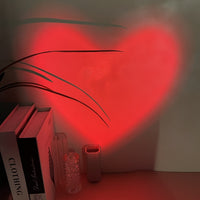 Red Heart Projection Mood Light, Party Atmosphere, Mood Lighting, Contemporary Light, Stylish Decor, Compact Design, Durable Material, Tabletop Light, Projection Lamp, Home Decorators, Cozy Ambiance