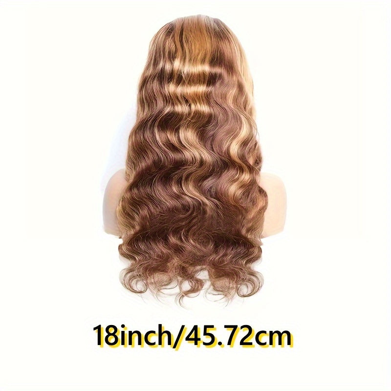250% Density Ultra-Lush Honey Blonde Body Wave Wig - 13x6x1 T-Part Remy Human Hair with Pre-Plucked Natural Hairline & Baby Hair