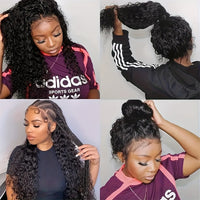 Doheroine Deep Wave 360 HD Lace Wig - 180% Density with Pre-Plucked Baby Hair for a Natural, Voluminous Look