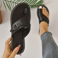 Womens Breathable Solid Color Mary-Jane Flat Shoes - Slip-On Design, Glitter Embellishment, Rubber TPR Sole, Synthetic Leather Upper - Perfect for Casual Summer Beach Wear