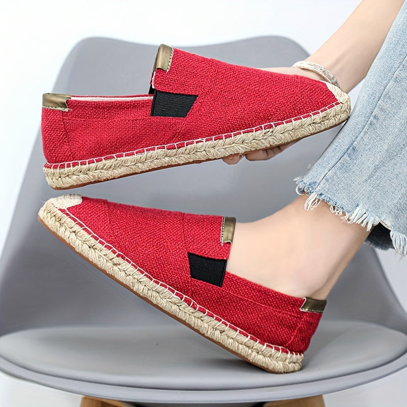Men's Solid Color Simple Style Breathable Slip On Walking Shoes, Comfy Non Slip Casual Rubber Sole Shoes, Men's Footwear