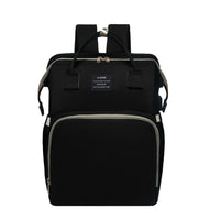 Lamroro Moire Diaper Bag Backpack, Soft Shell, Multifunctional, Large Capacity, Travel Backpack with Changing Station, Sunshade, Breathable Mosquito Net, Zipper Closure, Mixed Color, Polyester Fiber, with Utility Pocket, for